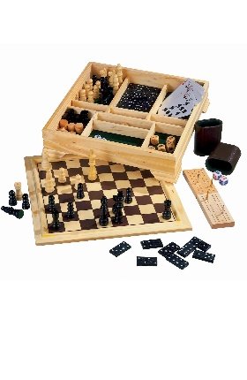 6 in 1 Games Chess Set