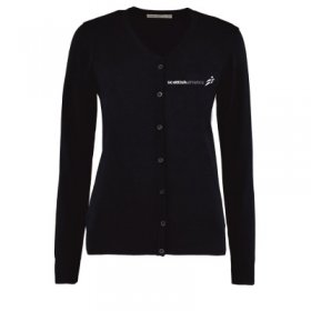 SA V-Neck Ladies Cardigan Navy