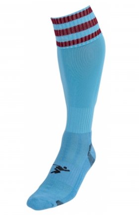 Three Stripe Pro Sock sky/mrn