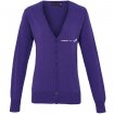 SA V-Neck Ladies Cardigan Navy